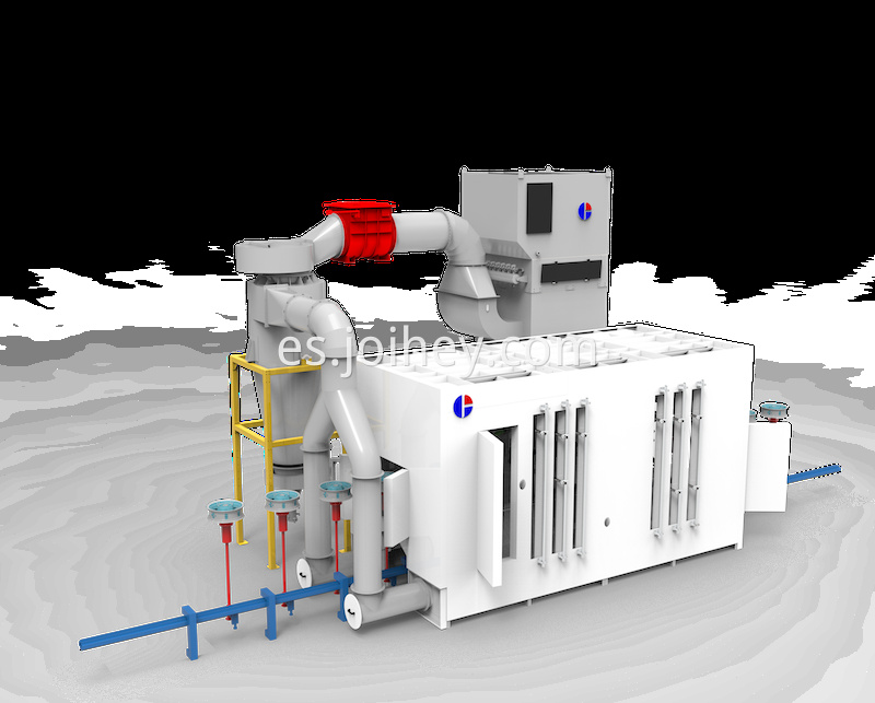 Wheel rail powder spray booth 1